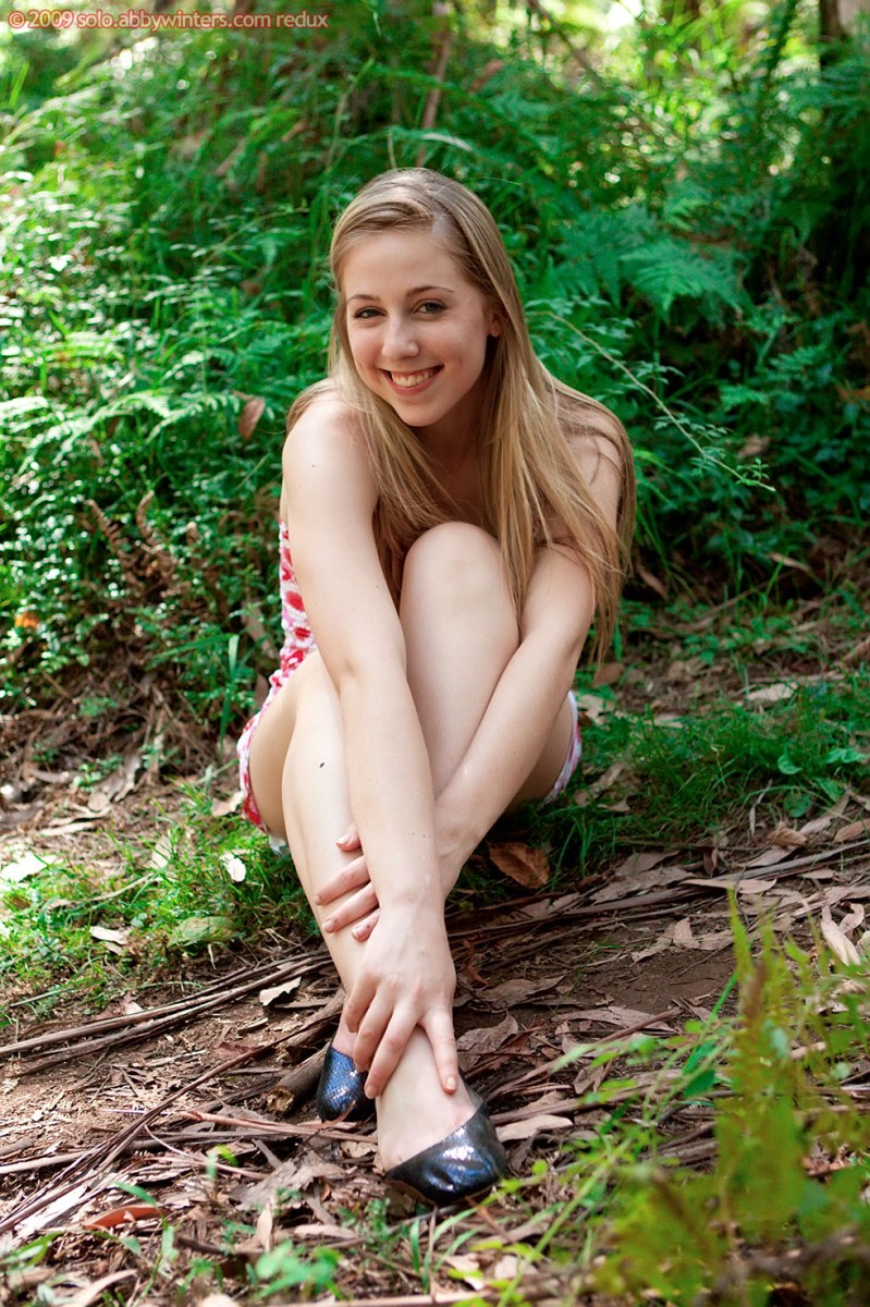 chubby naked forest - Hayley blonde nude in a forest