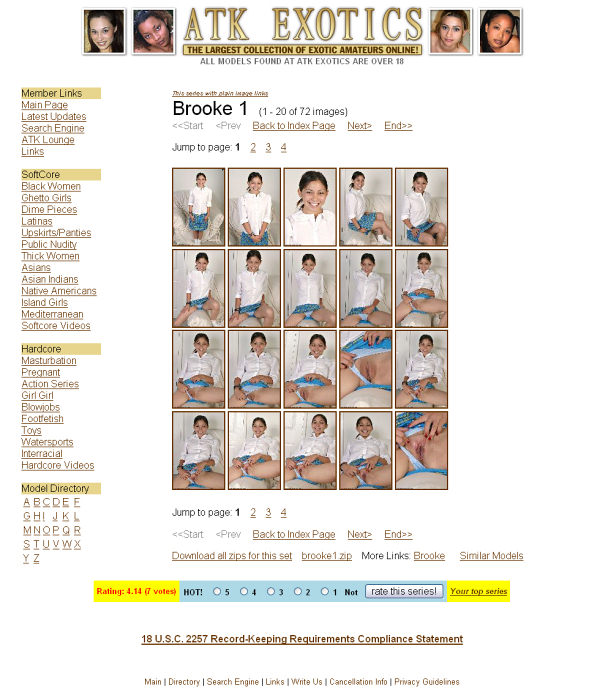 ATK Exotics members area screenshot
