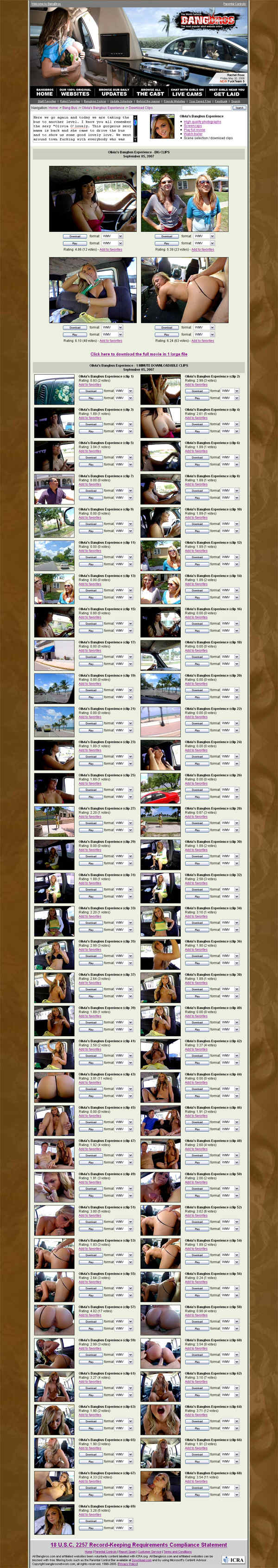 BangBus members area screenshot