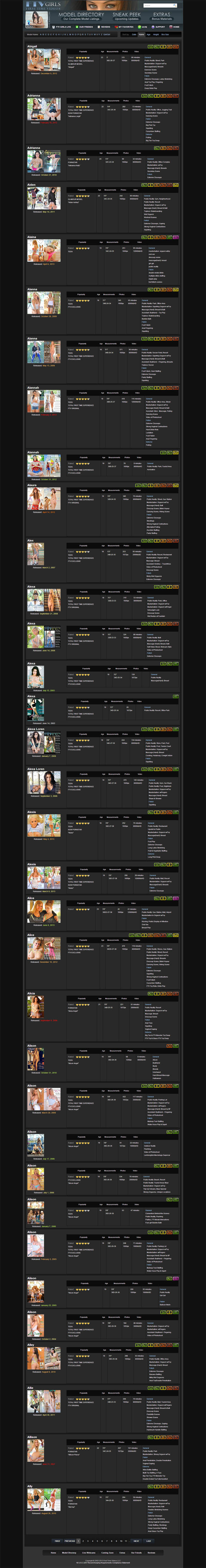 FTV Girls members area screenshot