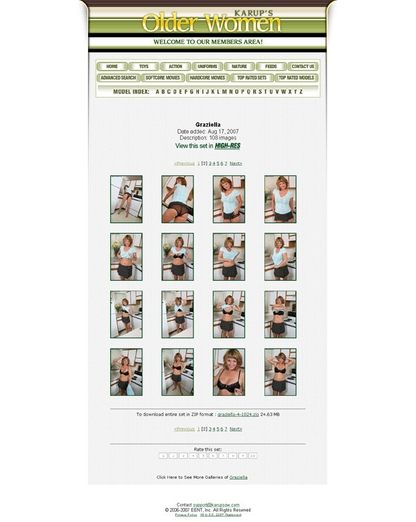 Karups Older Women members area screenshot