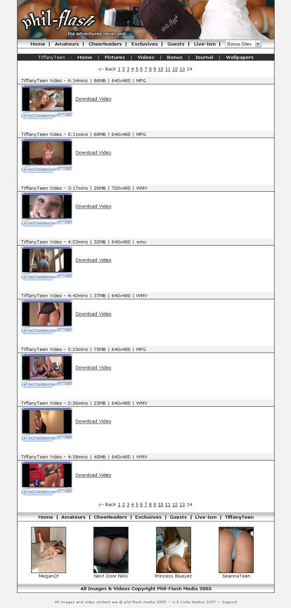 Phil Flash members area screenshot