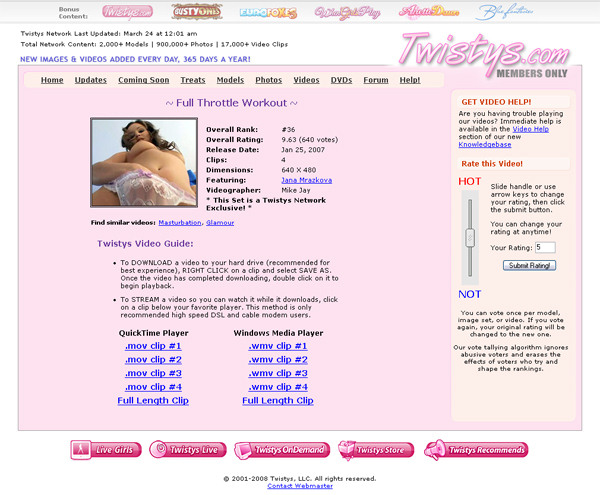 Twistys members area screenshot