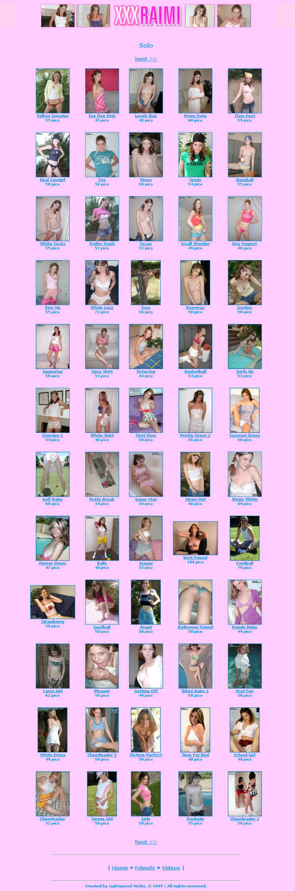 XXX Raimi members area screenshot